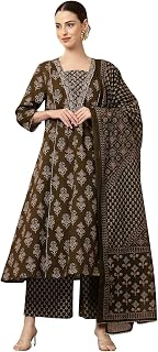 ZELENA Maternity Cotton Kurta Pant Set with Dupatta and Zip Feeding Access | A-Line Nursing Kurta with Pants & Pocket | Pr... Price In India