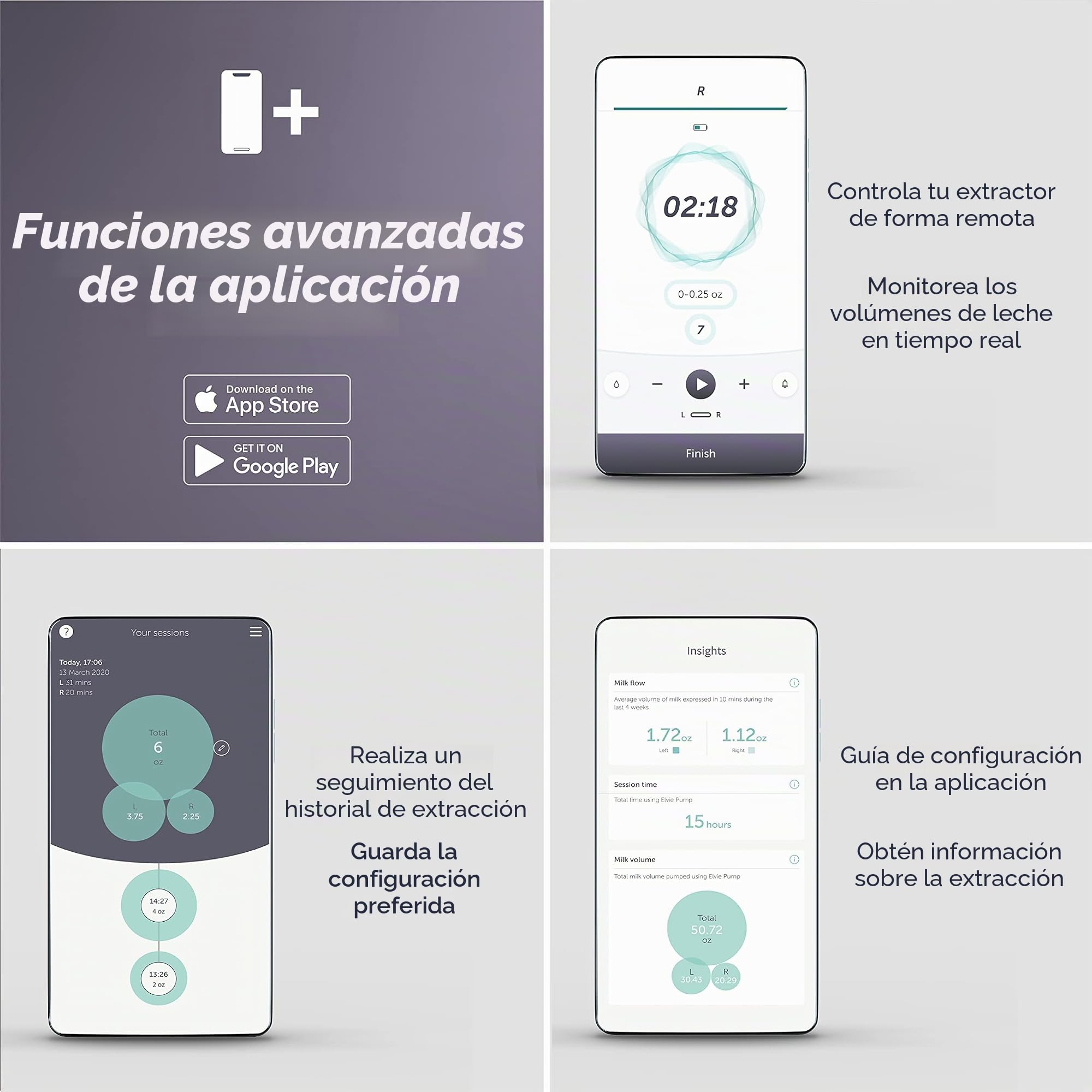 Elvie Sacaleches Eléctrico Portátil - Silencioso, Manos Libres - Cabe en tu Sujetador - Fácil de Limpiar y Transportar - Tecnología Innovadora
