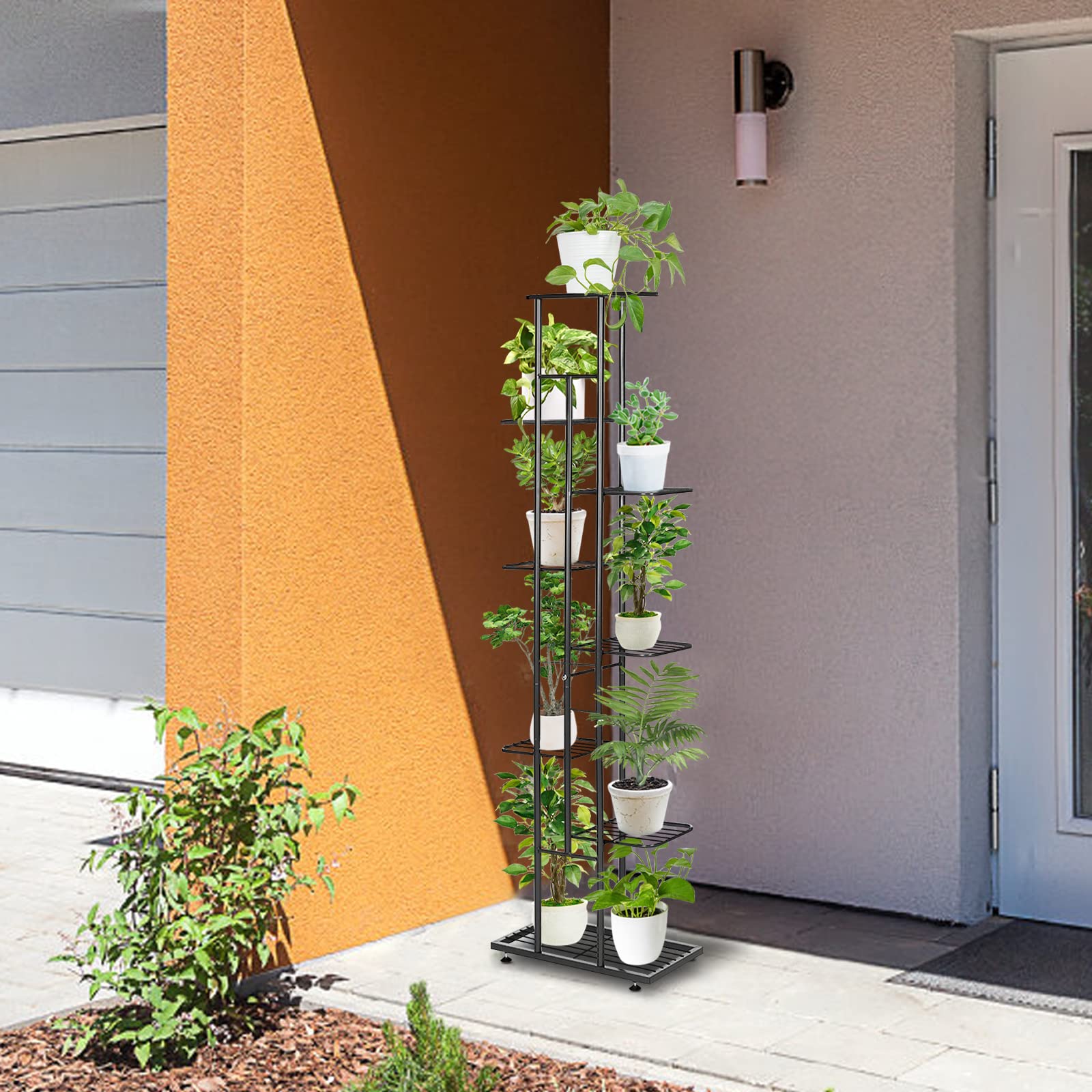 Amazon.co.jp: プラントスタンド メタルプラントシェルフ 8段 9