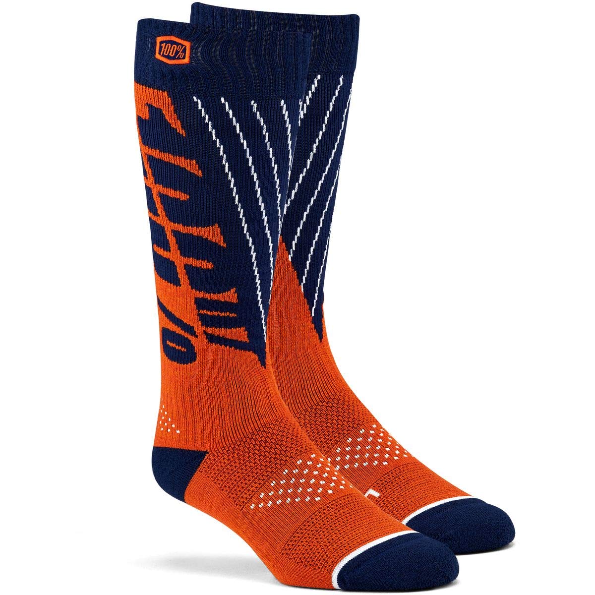 100 Percent - 100% Torque Moto Socks Nvyorg L/Xl (24007-214-18)