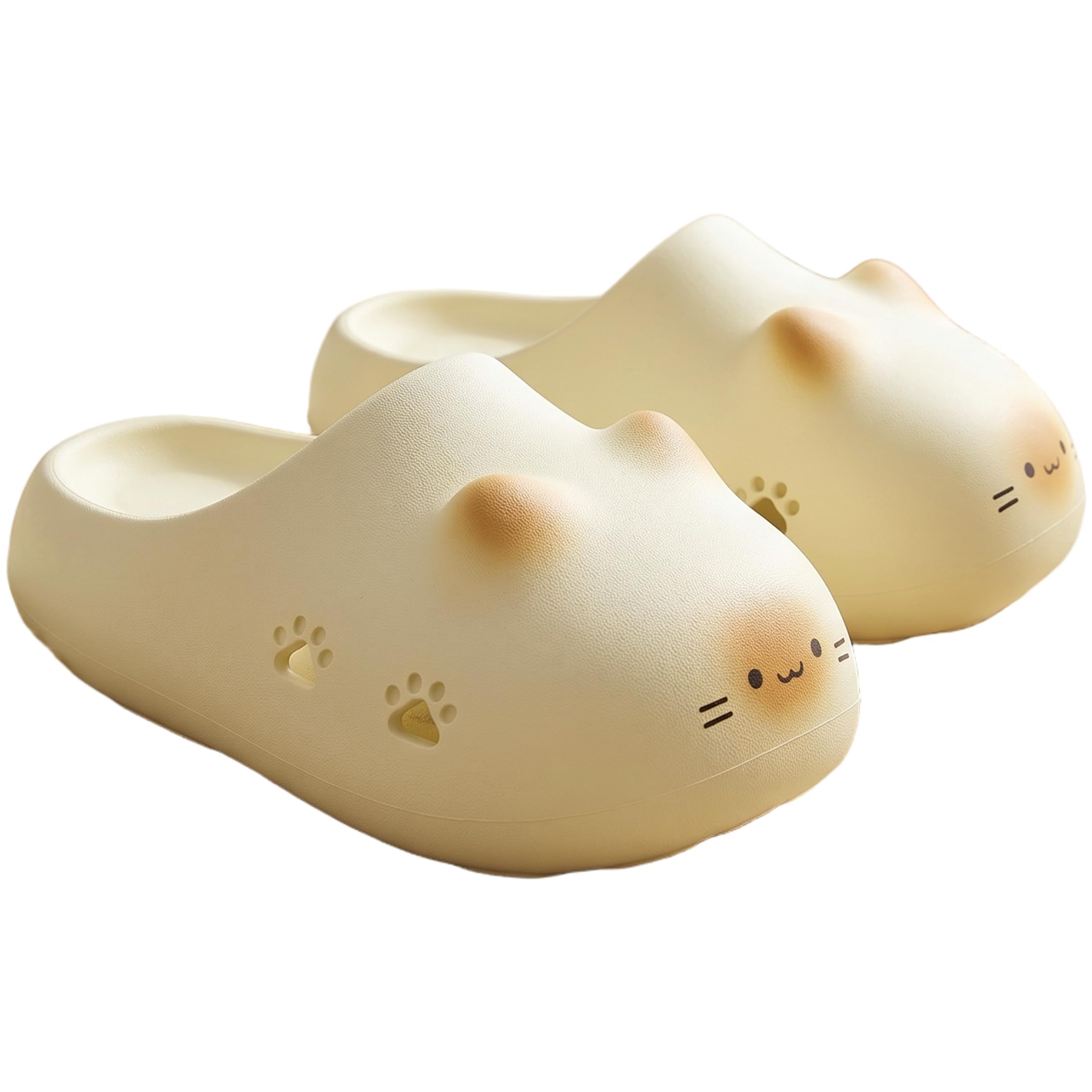 Pantoufles patte de chat étanches en jaune fluo, taille 40/41 - 6