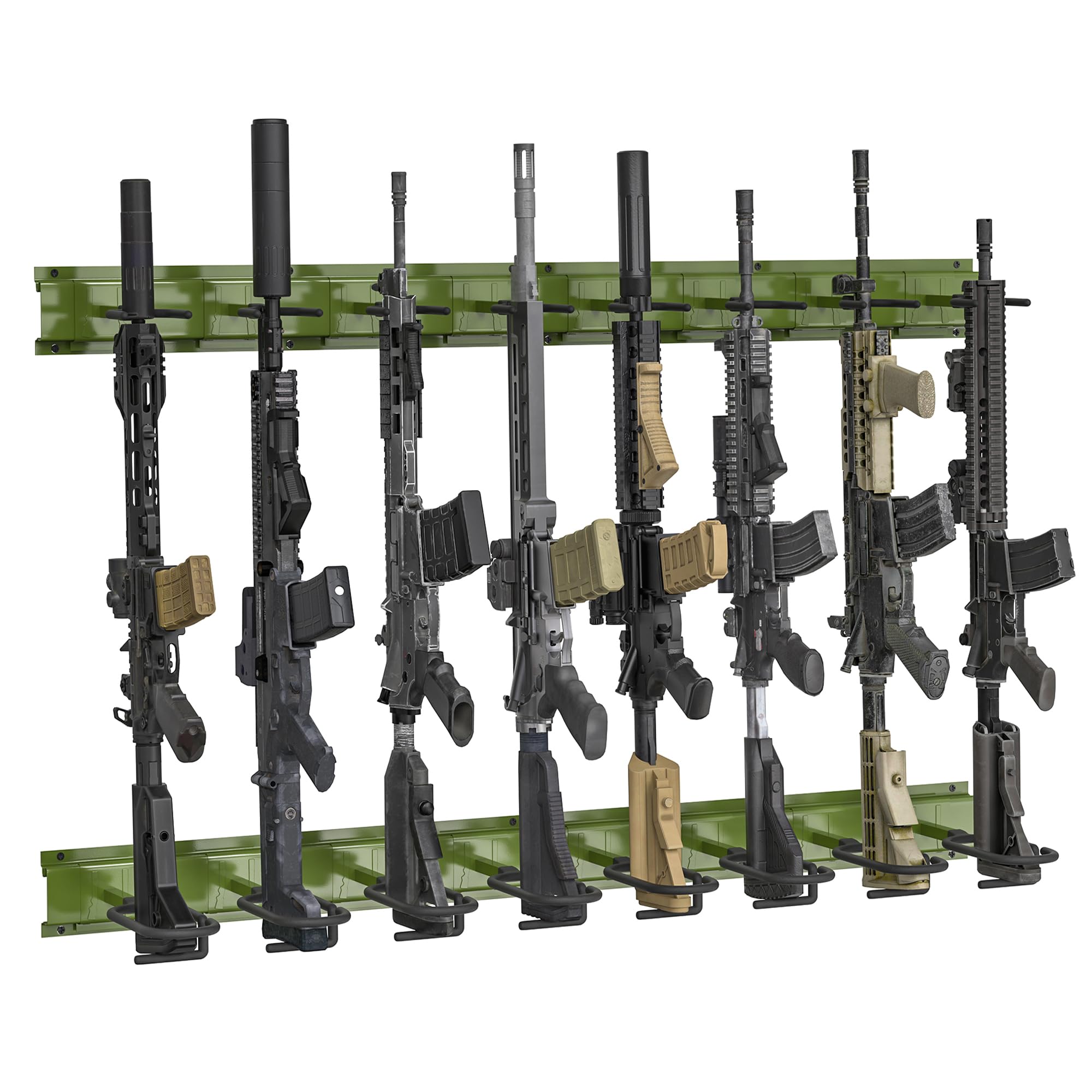 Foldable Gun Rack Wall Mount - Heavy Duty Aluminum Hooks With Soft Padding For Rifles, Bows, Swords