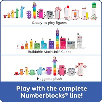 hand2mind Numberblocks Friends Seventeen and Eighteen Figure Pack, Ages 3+