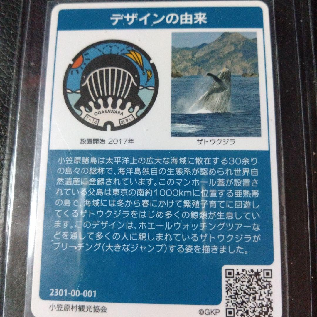 Amazon.co.jp: マンホールカード 小笠原村 貴重な初期ロット001 