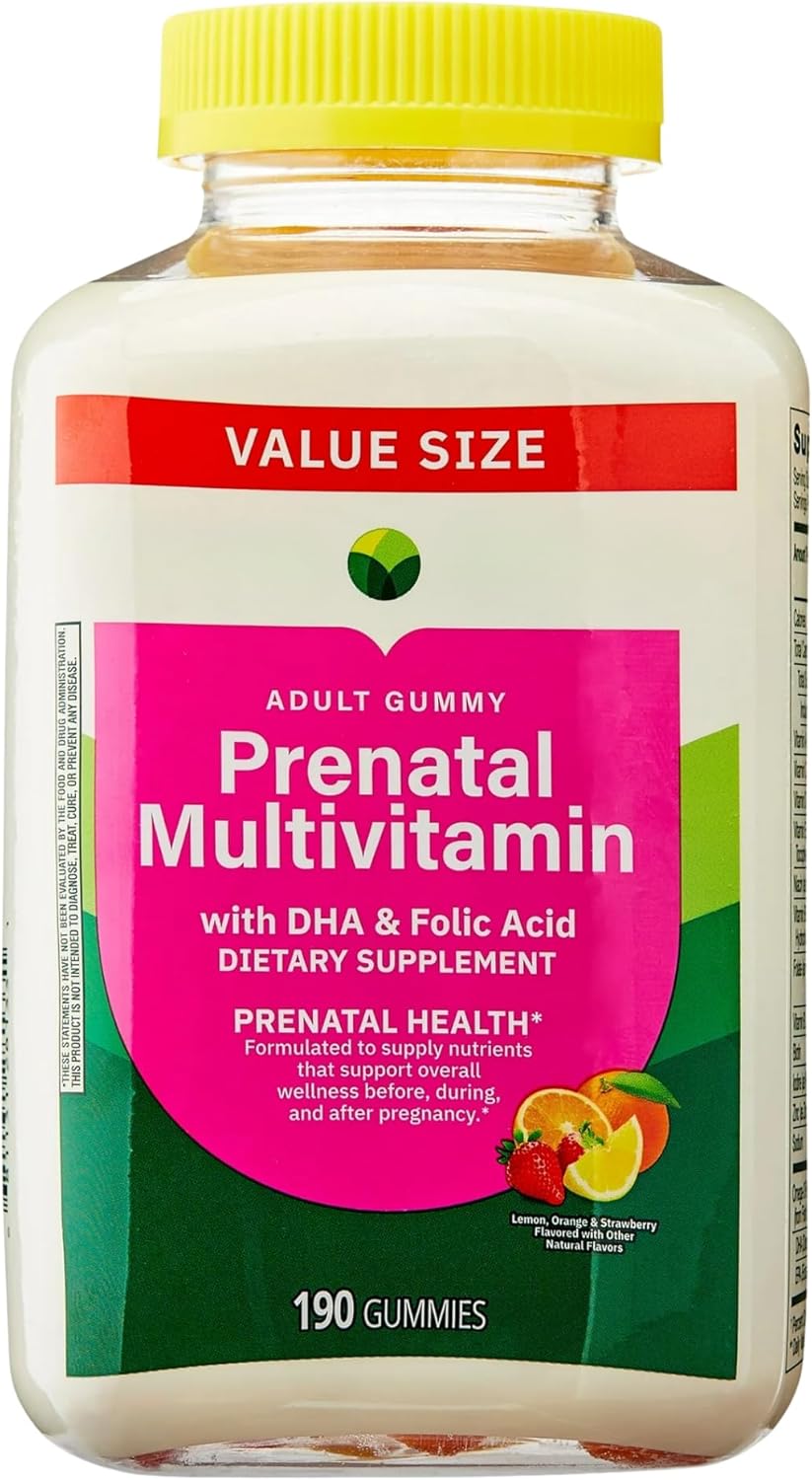 KP+ Prenatal Multivitamin Adult Gummy with DHA & Folic Acid | Prenatal Health | Supports Wellness Before, During & After Pregnancy | 190 Gummies