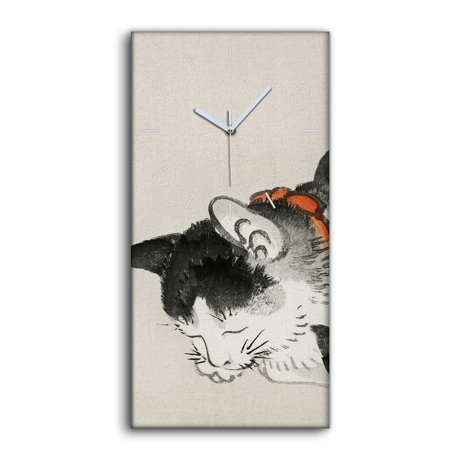 Horloge sur Toile Art Moderne Mains Blanches de Qualité