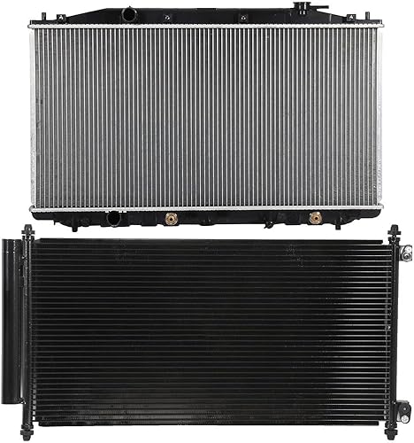 Miniatura 5 de SCITOO Radiador 2990, 1 condensador 3669, 1 compatible con Honda 2008-2012 para Honda para Accord 2.4L 2012-2015 para Honda para Crosstour 2.4L