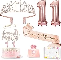 Vista 12 de Decoraciones de cumpleaños número 20 para mujer, banda y corona de cumpleaños, decoración de pastel y velas, globos de números, regalos de 20