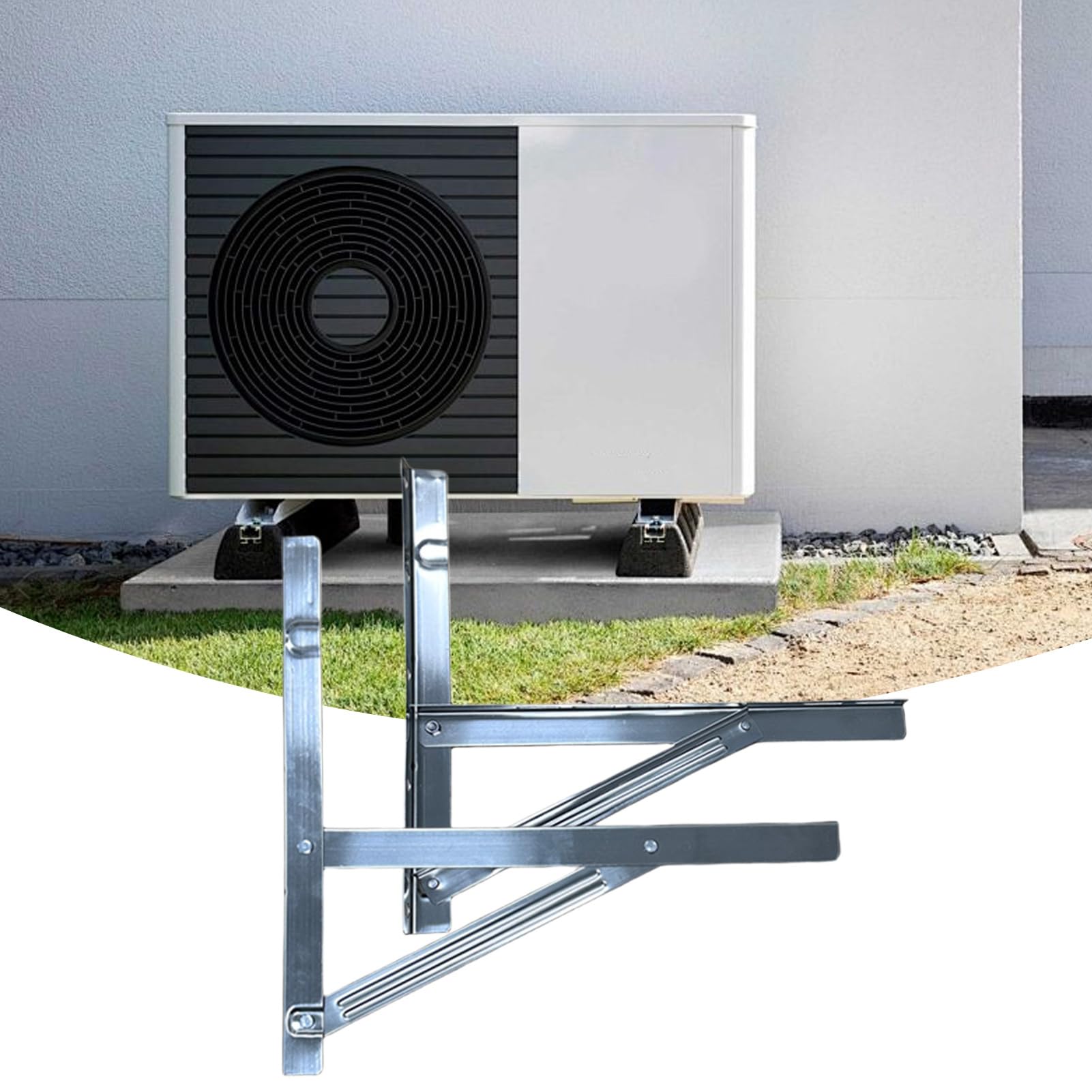 Wandhalterung für die Wandkonsole, 39,6 x 5,8 x 5,6 cm, robust, platzsparend, Edelstahl, Halterung für Außenbereich, Balkon, Terrasse und Käfig, Installation