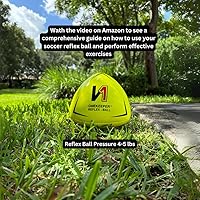 Vista 4 de ONEKEEPER Pelota de reflejo y reacción para fútbol - Blanco, naranja, azul, rosa y amarillo fluo, entrenamiento de agilidad y coordinación