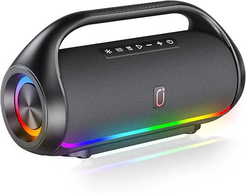 HWWR Portable Bluetooth Speaker, Wireless Outdoor Loud Stereo Audio with