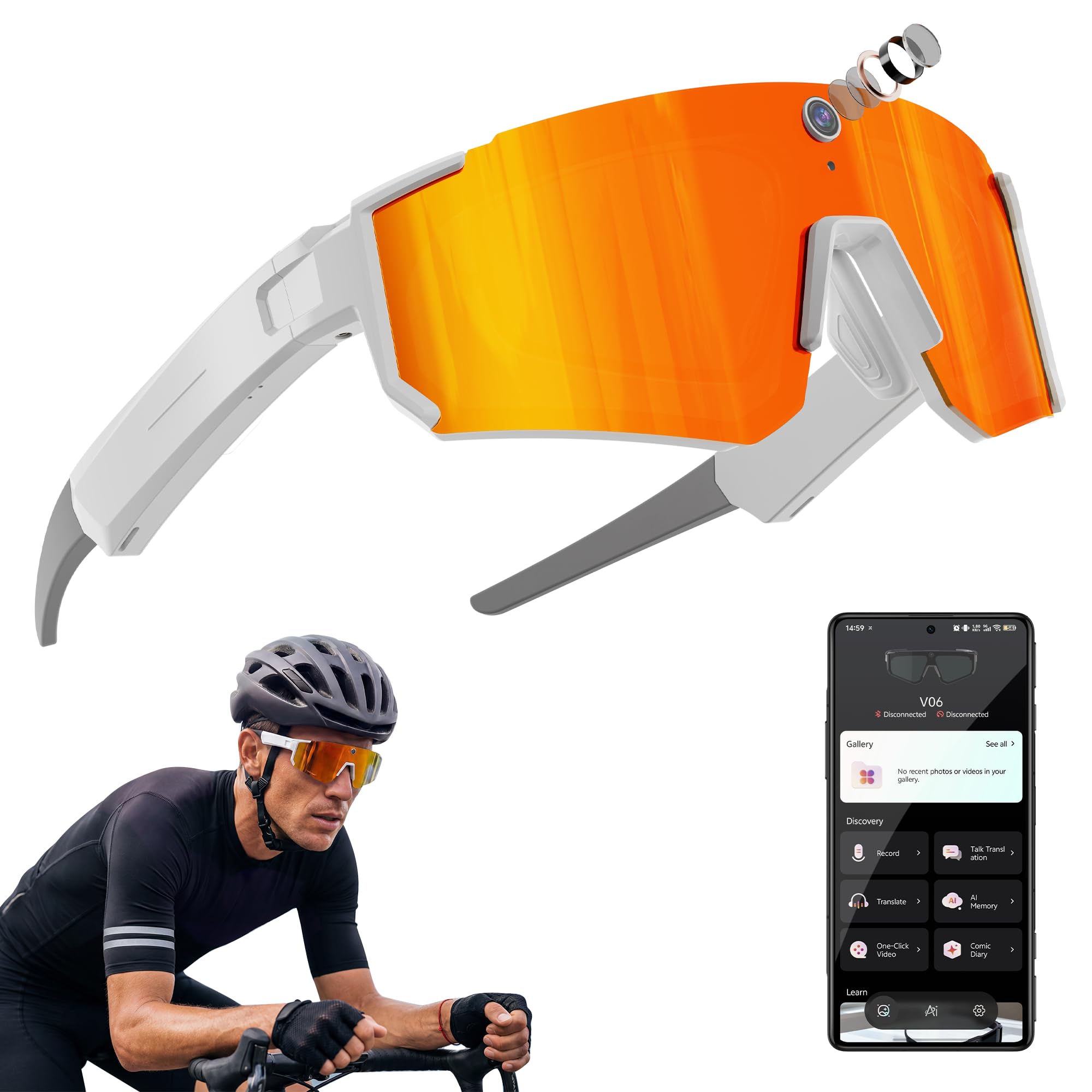 Photo 1 of Sooluespo Sport AI Smart Glasses