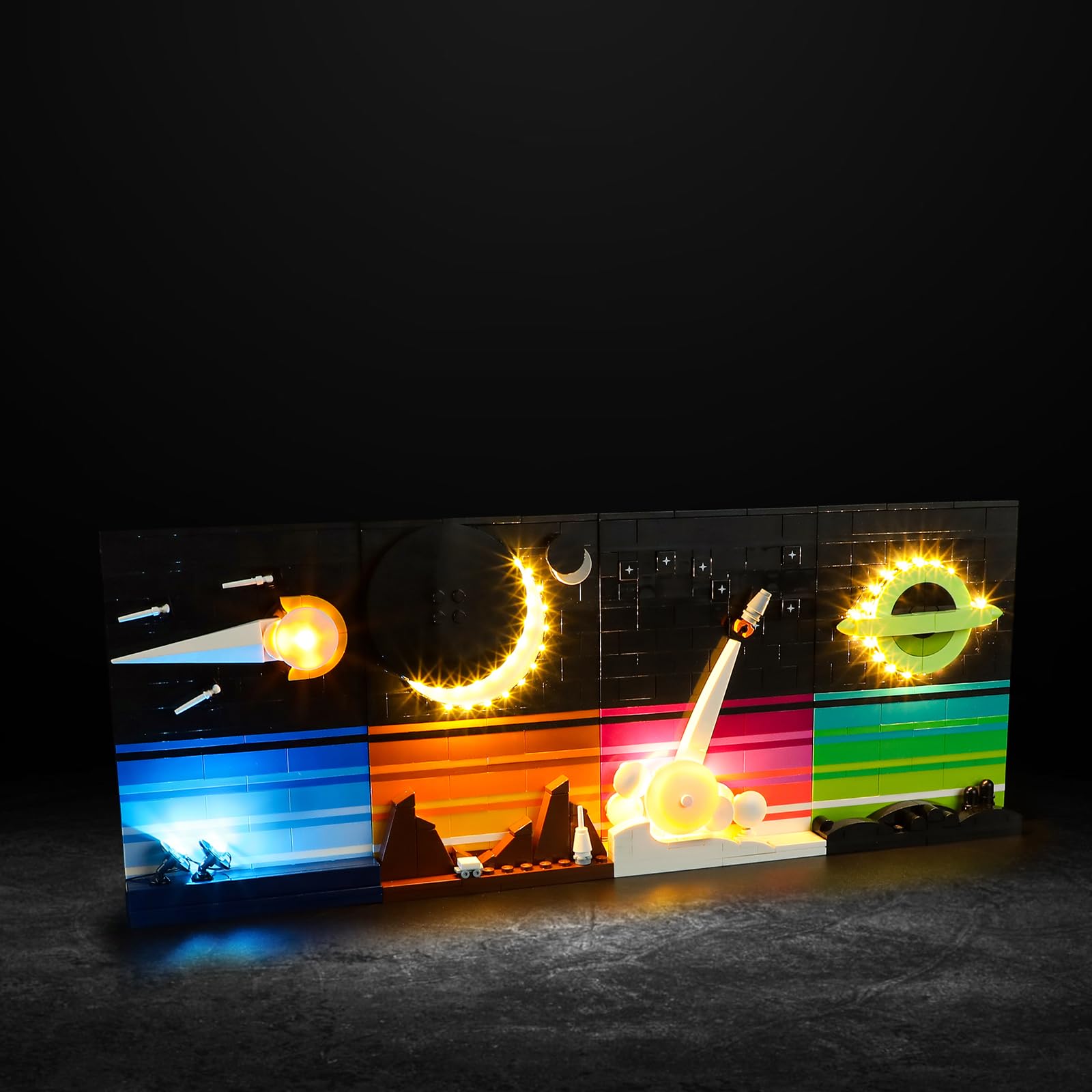 Vaodest LED Light for Lego 21340 Tales of The Space Age Set,Design and Configuration Compatible with Model 21340(LED Light Only, Not Building Block Kit)