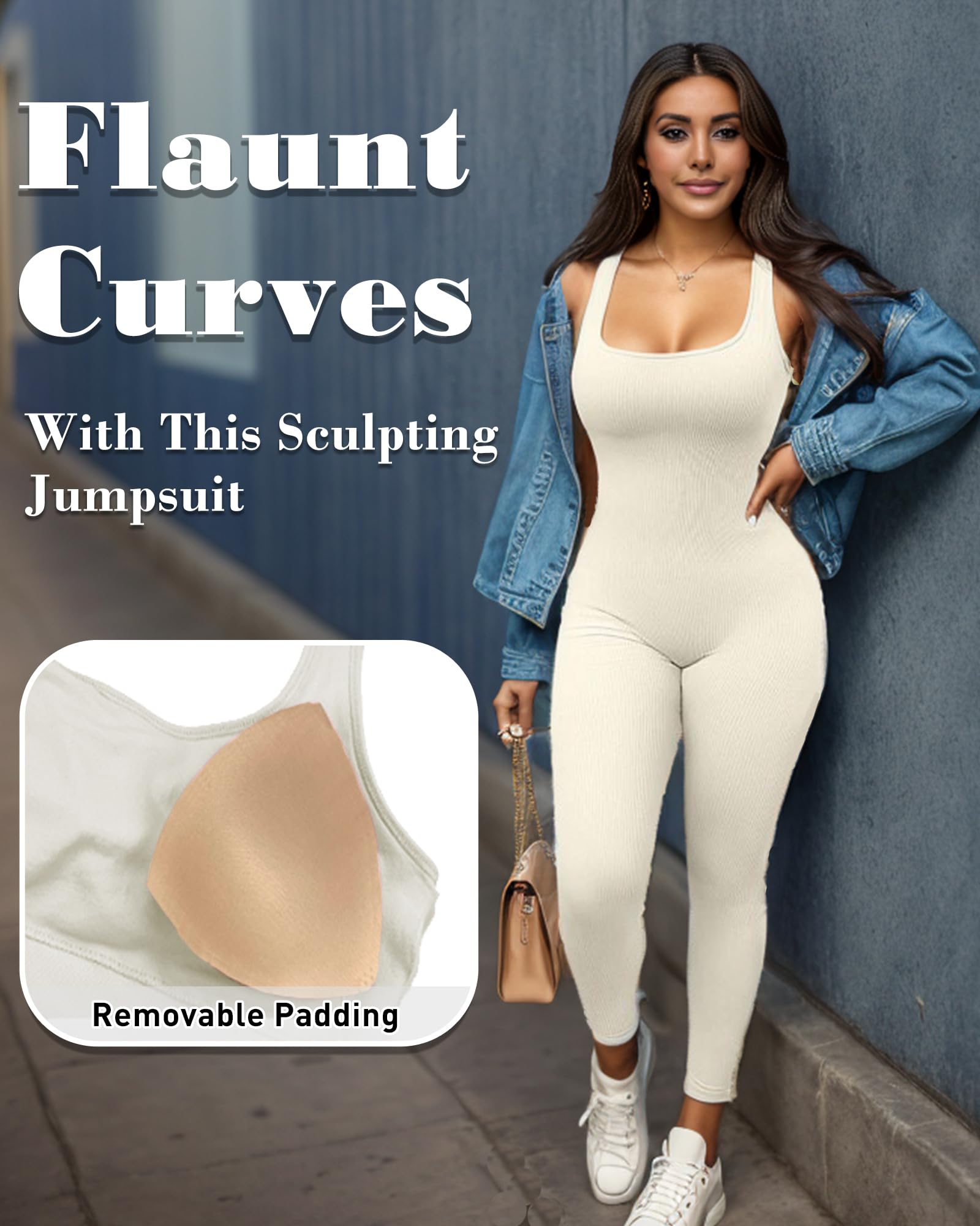 Merlvida Jumpsuit Donna Tuta Intera Donna Sportiva Completo Palestra Senza Cuciture Sport Abbigliamento Palestra Sexy Bodysuit Tutina Elegante Aderente Gym Yoga Workout