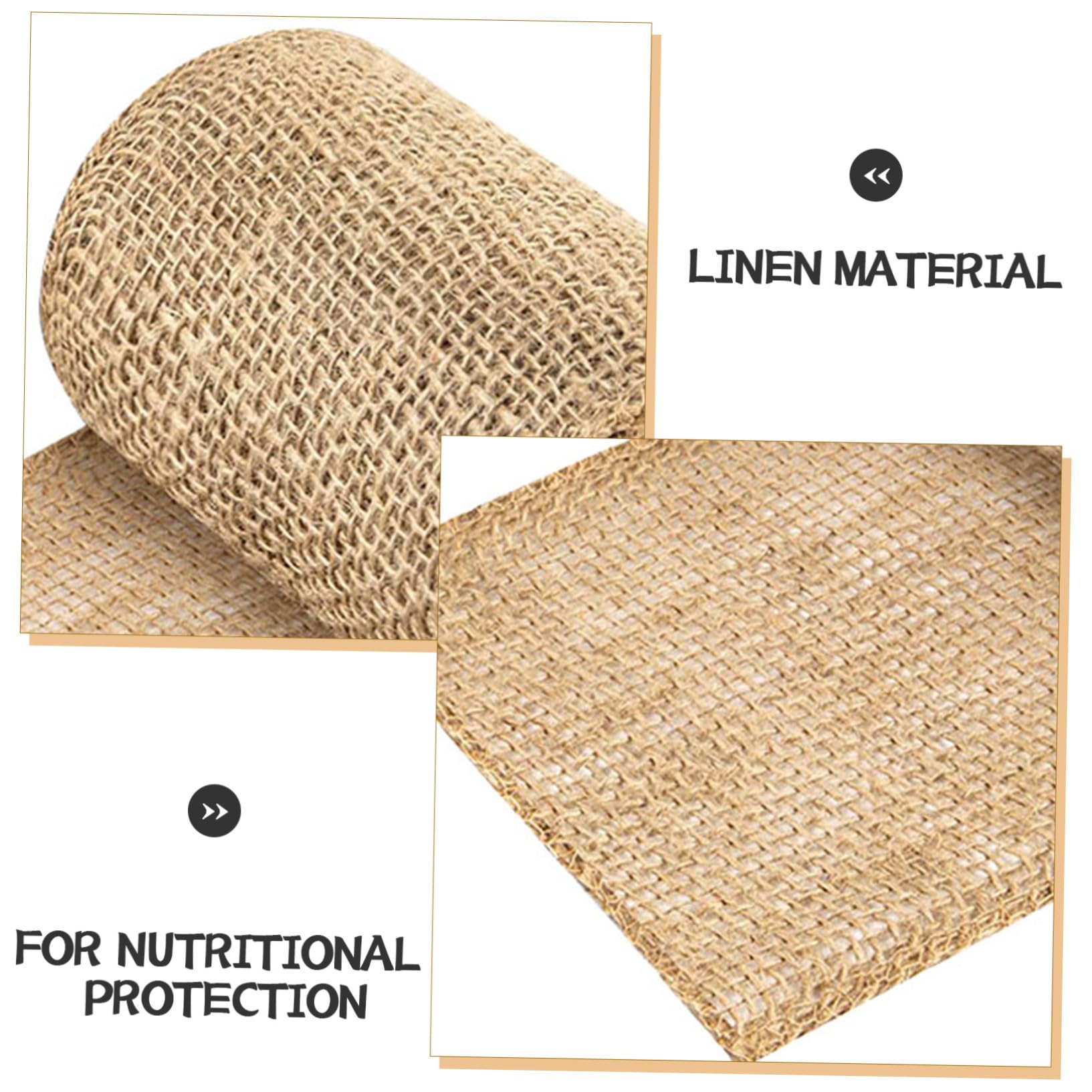 Alasum Protezione per Tronco di Alberi in Juta e Lino Beige per Inverno