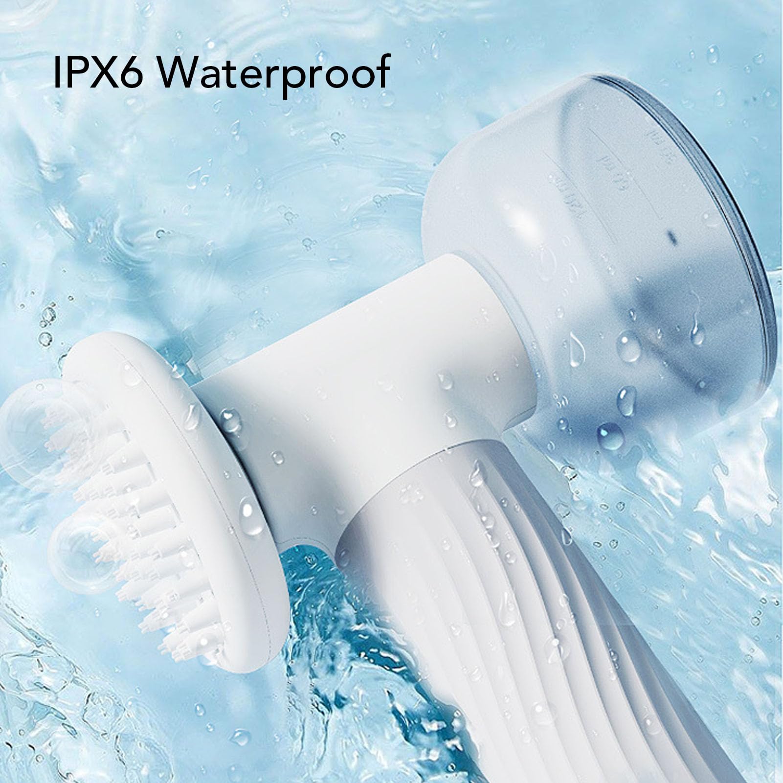 Brosse de Bain pour Chien, Brosse de Massage Entièrement Automatique avec Distributeur Automatique de Mousse de Shampoing Outil de Toilettage Rechargeable en Silicone Souple