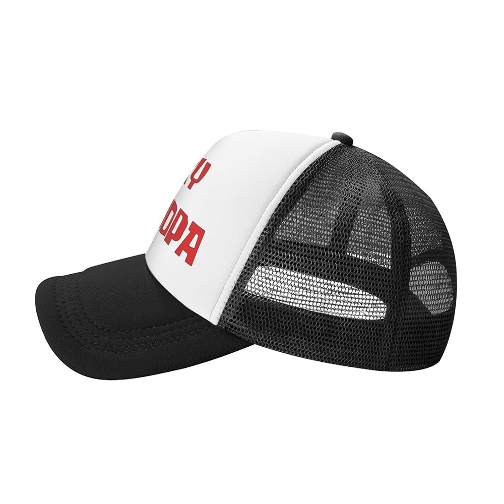 NVJUI JUFOPL Foxy Grandpa Hat, Mesh Adjustable Trucker Cap