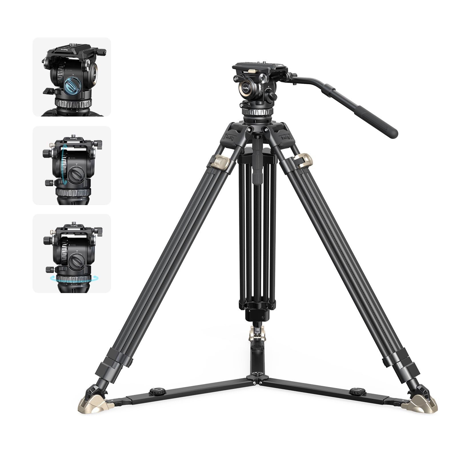 FreeBlazerカウンターバランスカーボンビデオ三脚キットAD-Pro8 FreeBlazer Counterbalance Carbon Fiber Video Tripod Kit AD-Pro8