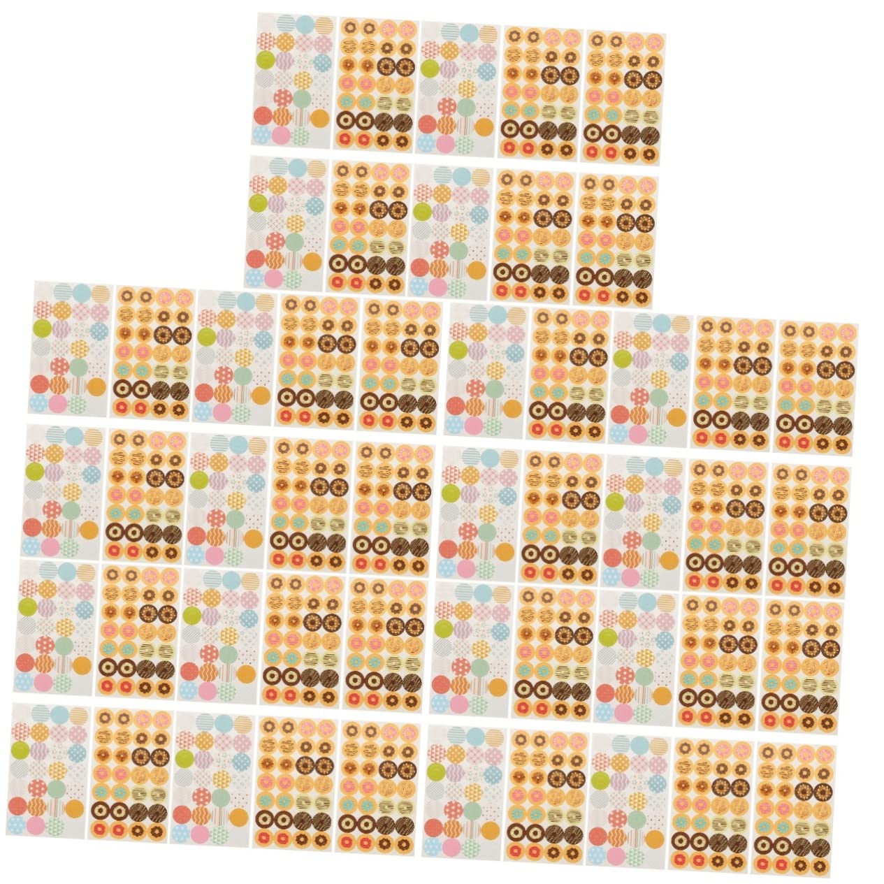DOITOOL 5 Set Adesivi Per Carta Etichette Circolari Per Raccoglitori Adesivi Decorativi Per Ufficio E Scuola Facile Applicazione Per Documenti E Lavoretti Creativi 1120 Pezzi*5