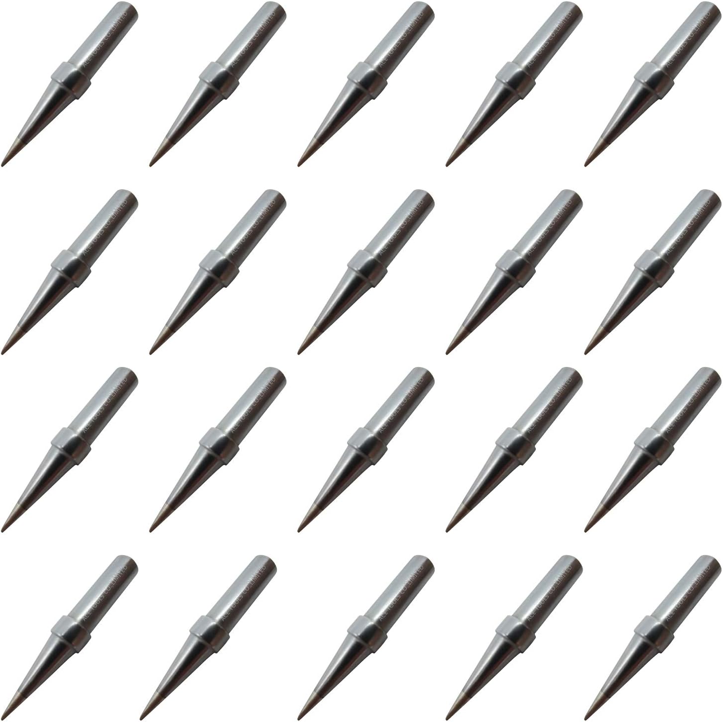 ETH Chisel Screwdriver Soldering Tip 0.0315" / 0.8mm for WESD50 WES50 WESD51 WES51 PES50 LR20 PES51 LR21 WE1010NA (WE1010EU WE1010EDU) WE1010 WECP ACE Brand Solder Iron Handle Tips (20)
