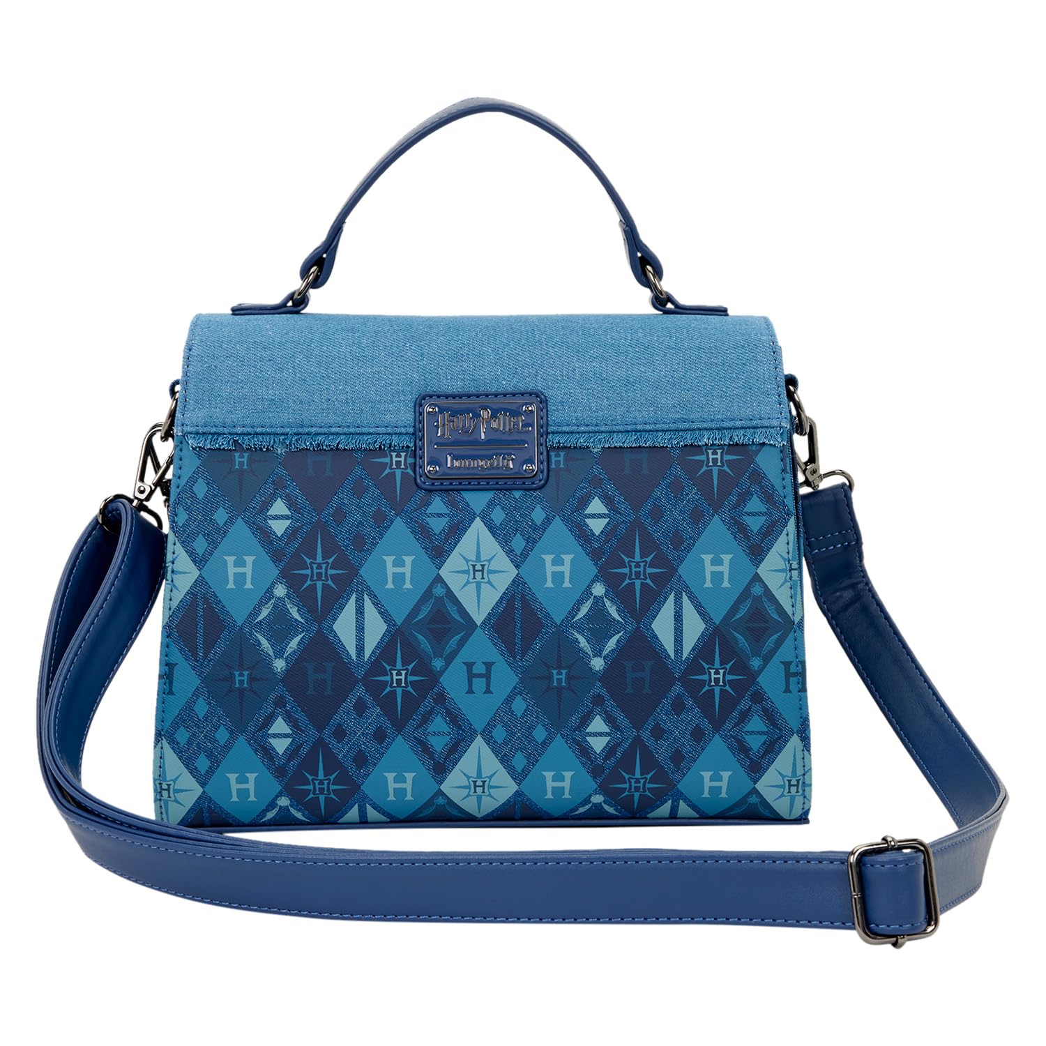 Amazon.com: Loungefly Warner Bros Harry Potter Denim Crossbody Bag