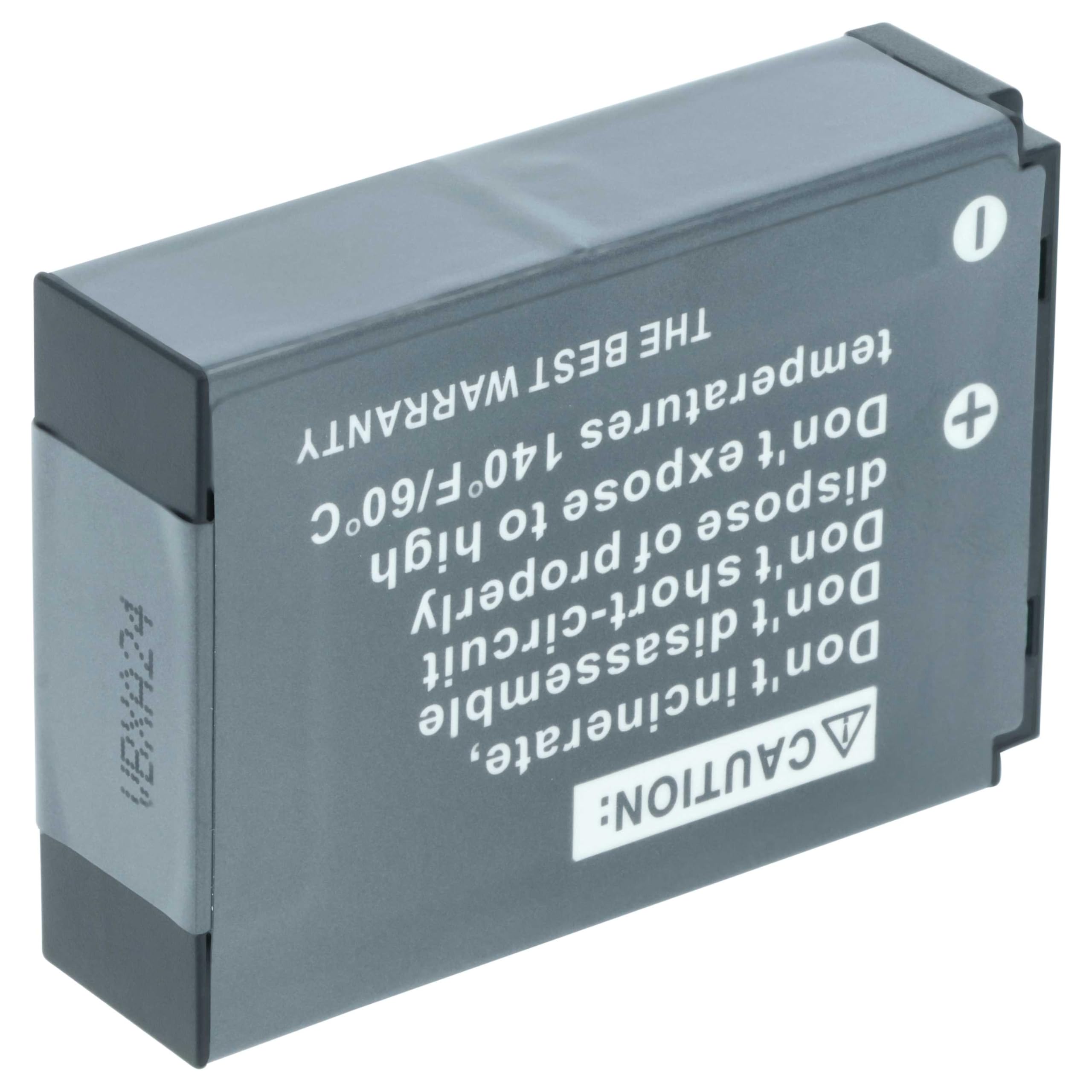 vhbw Zamiennik akumulatora do Kodak LB-070 | Do aparatu (1150 mAh, 7,4 V, litowo-jonowa)
