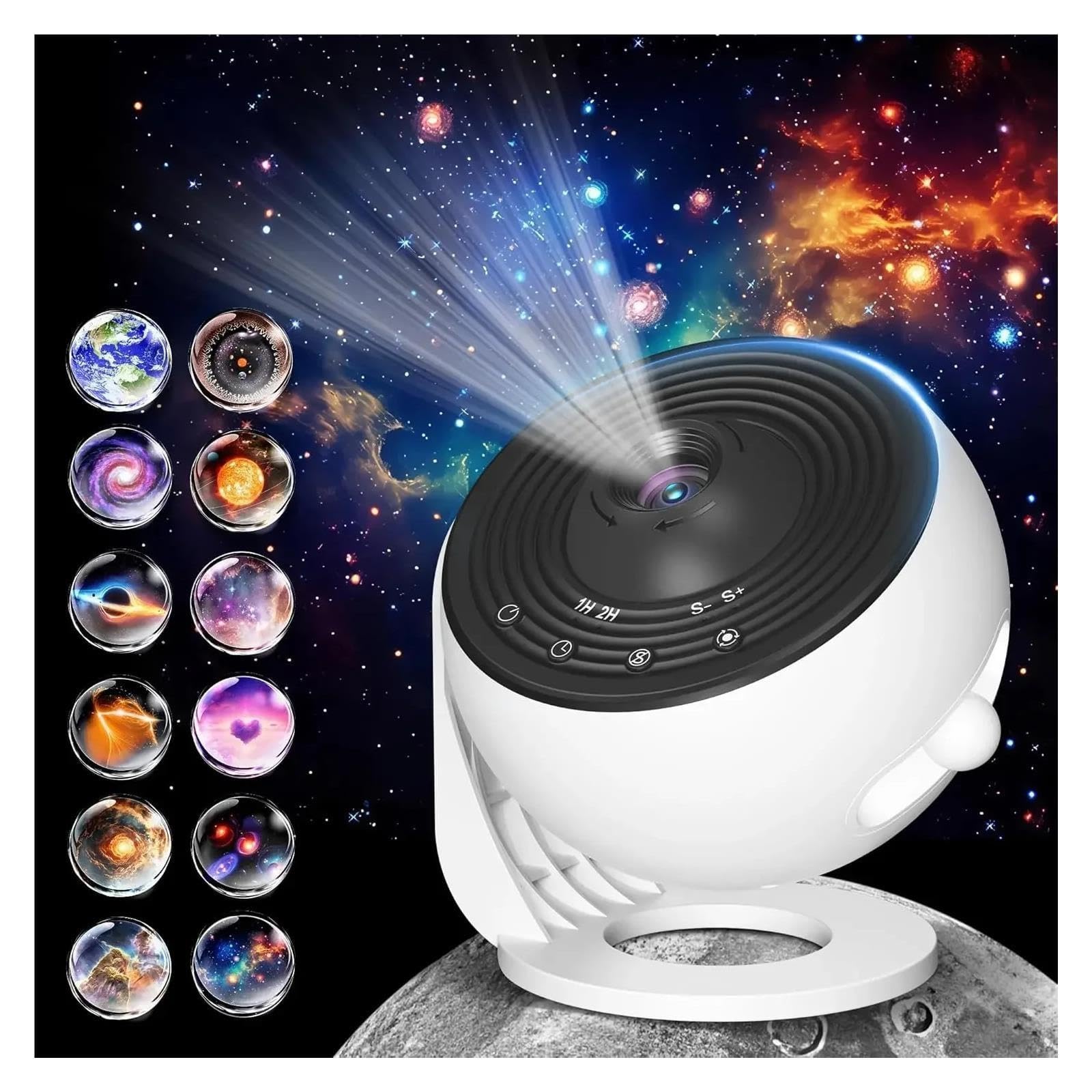 Projecteur D'étoiles 13 En 1, Veilleuse LED Galaxy Avec Minuterie
