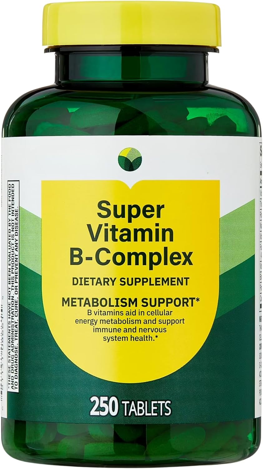 KP+ Super Vitamin B-Complex | Energy Support | 250 Tablets | Non-GMO | Gluten Free | Pack of 2
