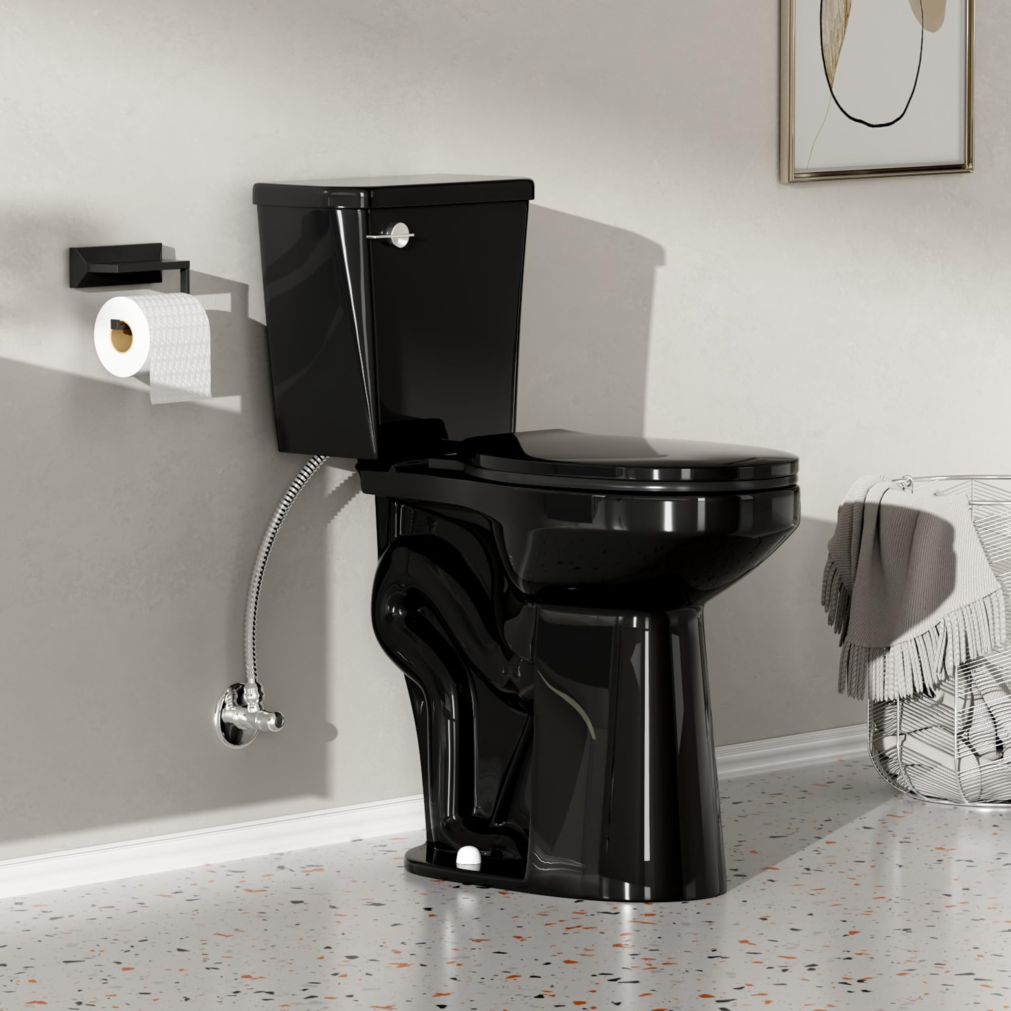 Simple Project 21 Inch Black Toilet