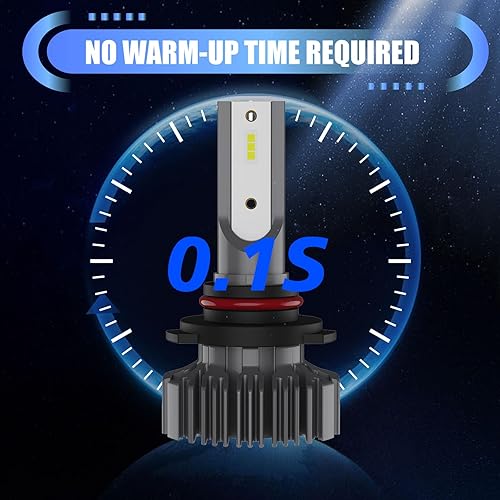 Miniatura 7 de 2 focos LED 9005 para automóvil, material ligero de aviación, 6000 lúmenes, oblea COB IP68, impermeable, 100000 H, súper enfoque, accesorio de