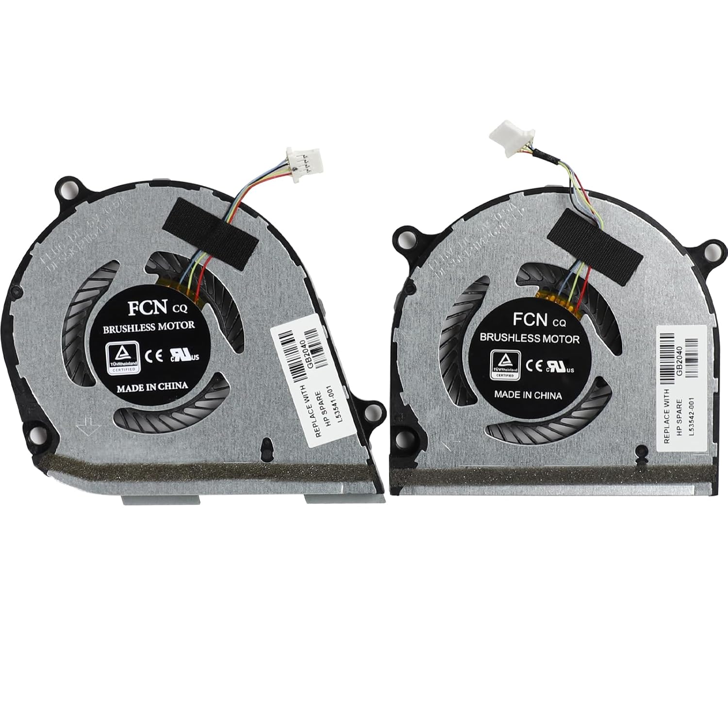 CPU+GPU Cooling Fan for HP Envy X360 15-DS 15-DR 15M-DS 15M-DR TPN-W142 TPN-W143 L53542-001 L53541-001 15-DS0003CA 15-DS0013CA 15M-DS0011DX 15M-DS0012DX 15-DS0013NR 15M-DR1011DX 15M-DR1012DX FLB6 FLBV