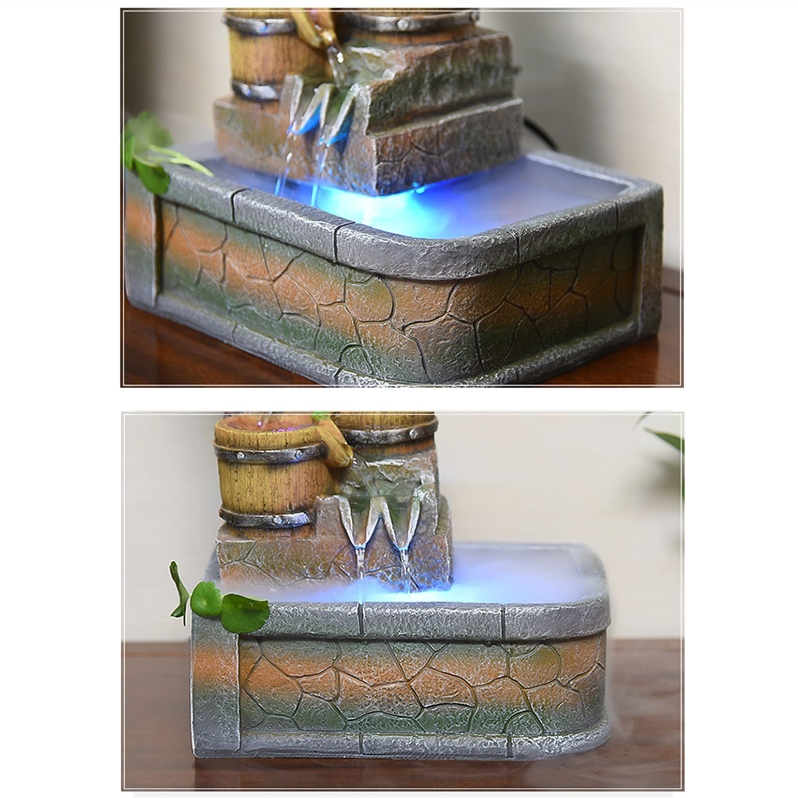 Fuente de mesa Fuente de mesa Fuente de circulación automática - Sonido calmante y relajante del agua - para la decoración del dormitorio del hogar Fuente de escritorio