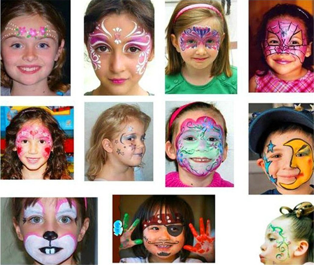 Amazon.com : 12 Assorted Color Face Oil Painting Crayon Pencils Face Body  Paint Makeup Set Safe Non-toxic Oil Pastel Painting Pencils Sticks, Easy to  Wash : Beauty & Personal Care