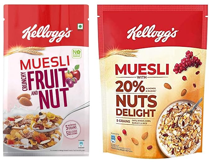 Kellogg's Combo, Kellogg's Muesli Crunchy Fruit and Nut, 750g and