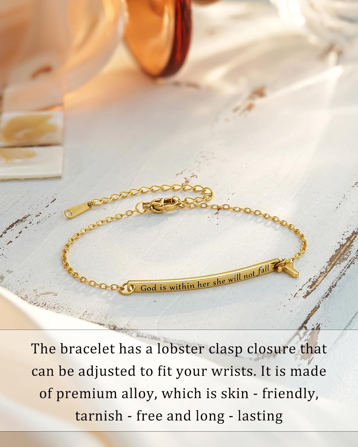 Christian Jewelry Gifts Bible Verse Bracelet for Women Girls - Image 4