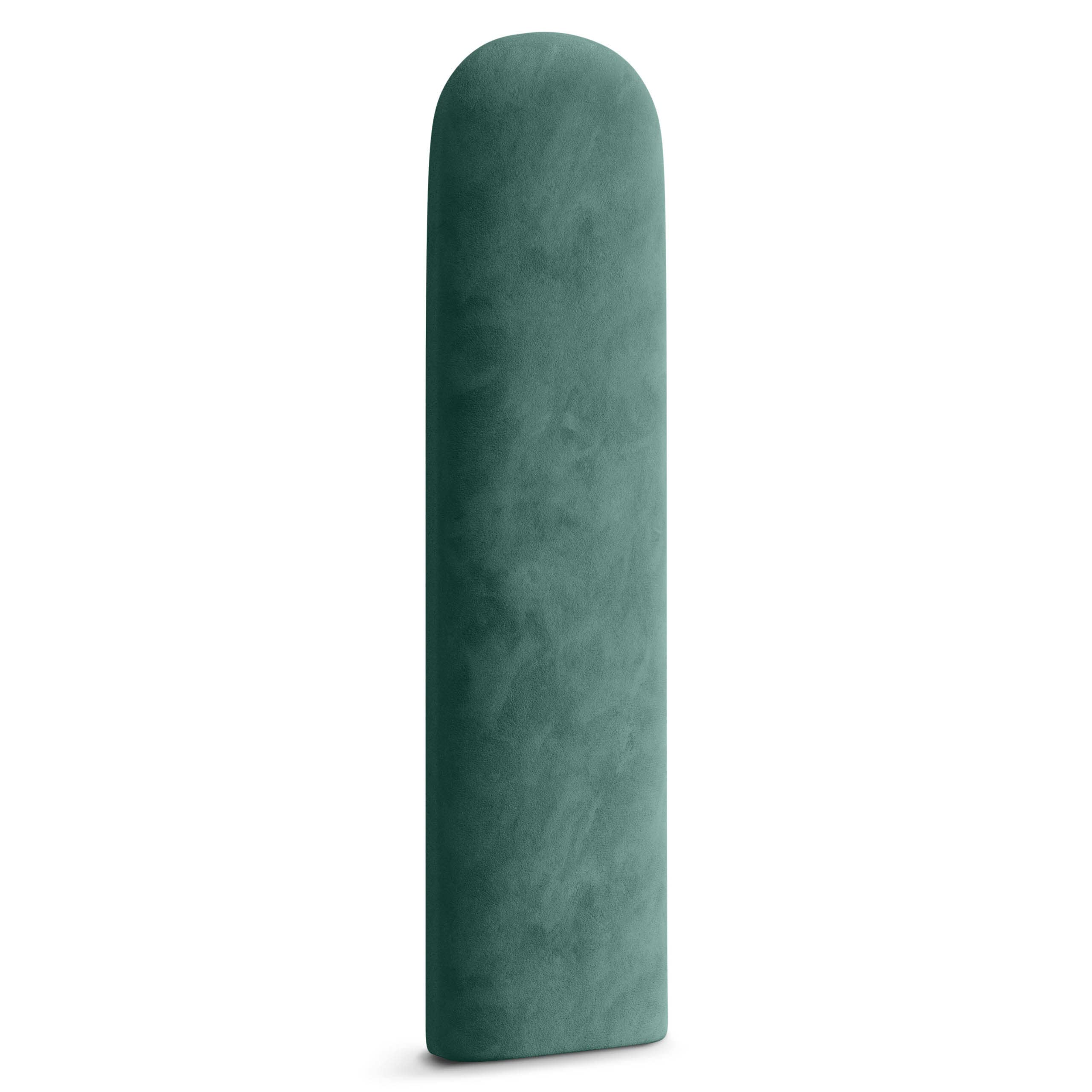 Muralo - Paneles ovalados acolchados para cabecero de cama, para decoración de pared, para dormitorio o salón, como cojines lumbares, modernos (color mar, 20 x 100 cm)