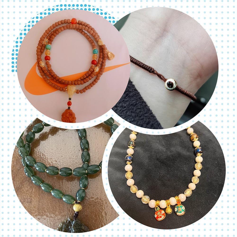 PH PandaHall 200pcs 18K Gold Plated Beads 5mm Flat Disc Spacer Beads Metal Heishi Bead Loose Bead for Summer Stackable Necklace Bracelet Jewelry Making DIY Craft - Image 6