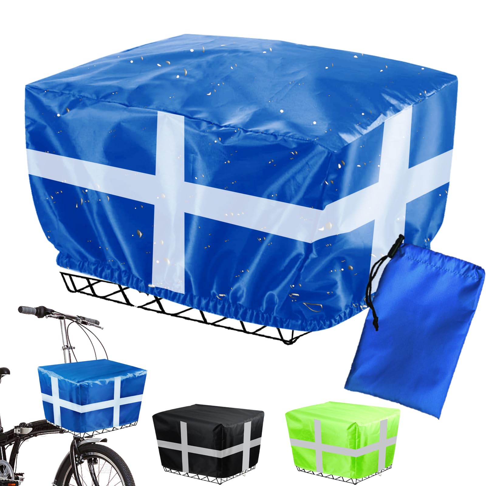 2 PIÈCES ENSEMBLE Housse De Pluie Panier Vélo Housse Pour Panier De