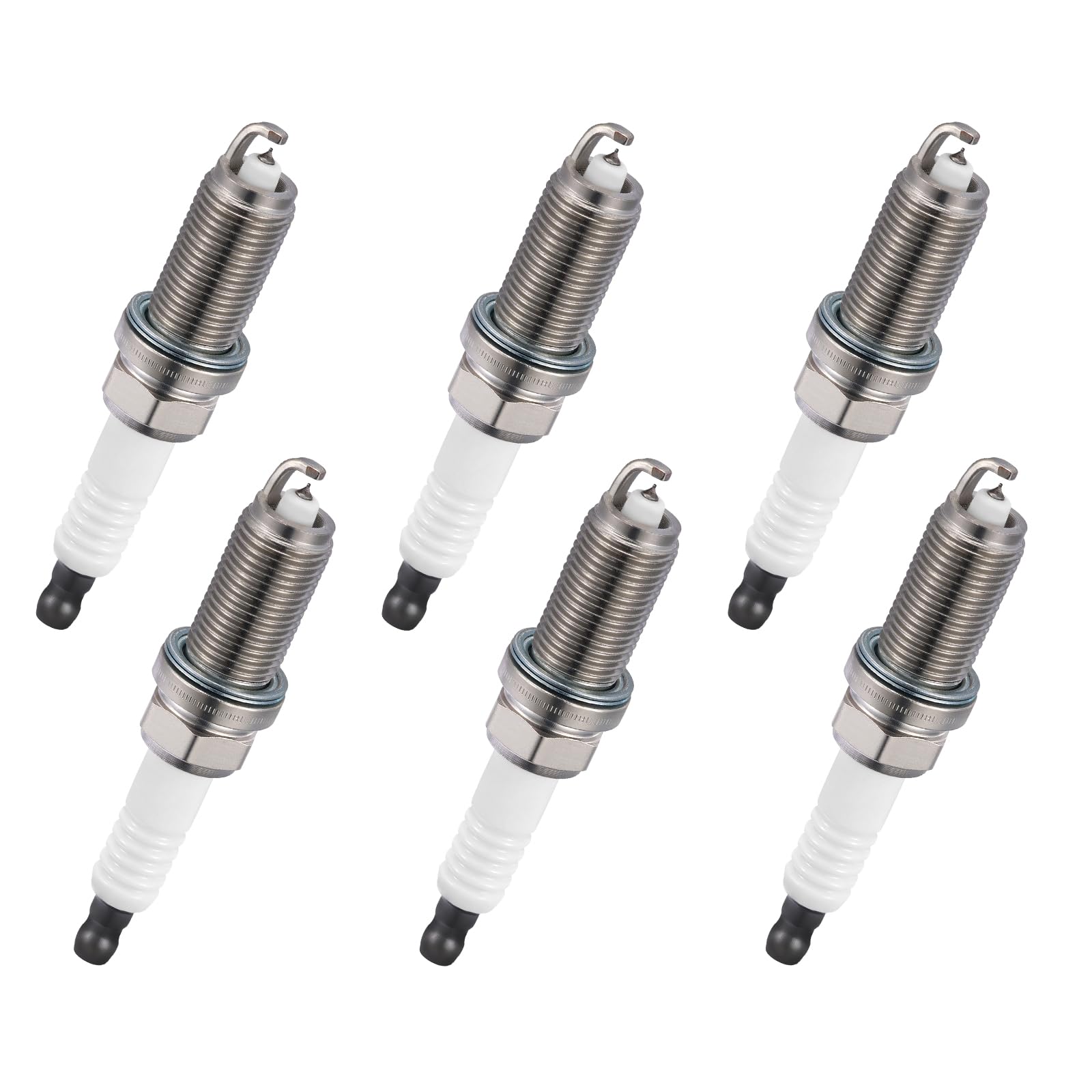BDFHYK 6240 Iridium Spark Plugs Compatible with INFINITI for Nissan FX35 FX45 G35 I35 M35 M45 Q45 QX4 QX56 350Z Altima Armada Frontier Maxima Murano Quest TITAN Xterra PLFR5A-11 Set of 6