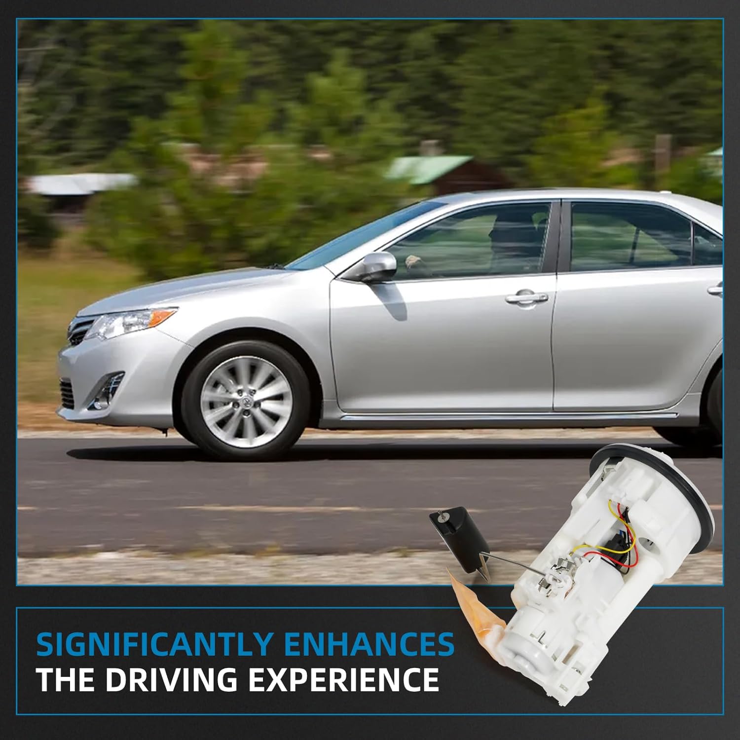 SP9160M Electric Fuel Pump Module Assembly Compatible with Toyota Camry 2004 2005 2006 2.4L 3.0L 3.3L Dual Port with Pressure Sensor,Replaces 90159A0022 7702406040 232170C010