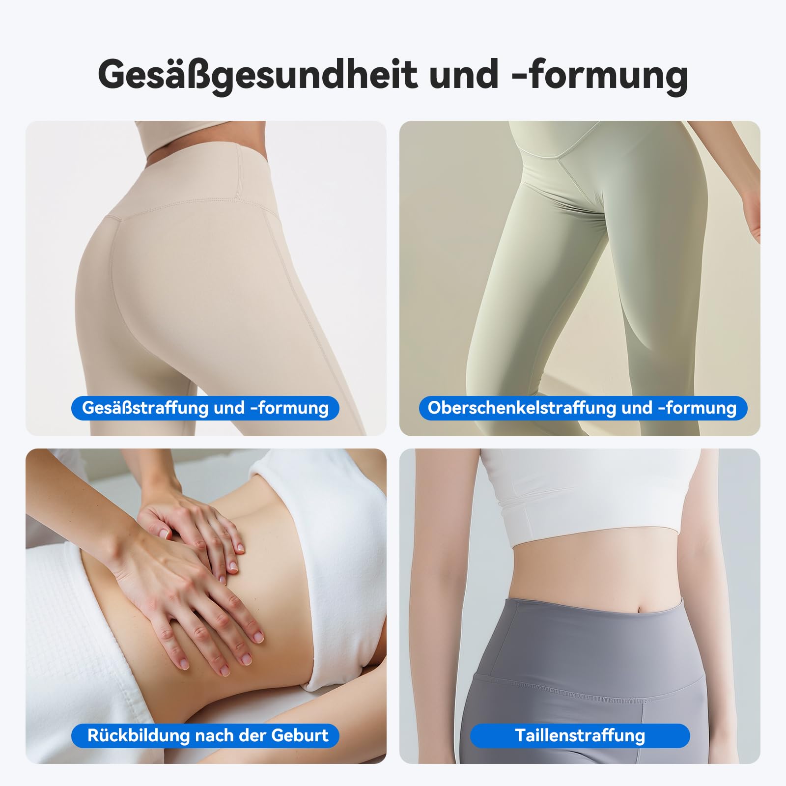 EMS Gesäßmuskel-Trainer & Massagegerät – 9 Programme, 20 Intensitäten, wiederaufladbar, für Muskelaufbau & Entspannung, elektrischer Po-Massager für Damen & Herren, ideal für Zuhause