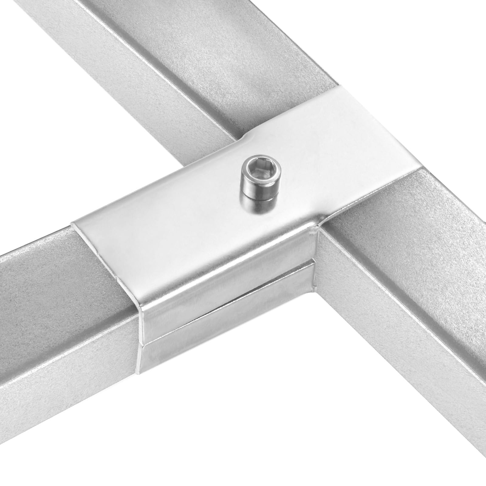 M METERXITY 6-Pack Structural Pipe Connector, Square Tubing T Clamps Stainless Steel Pipe Connector for OD 1" or 25MM Pipe - Image 4