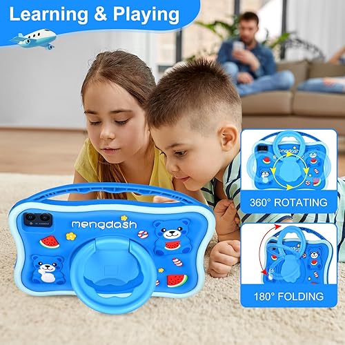 Miniatura 5 de MengDash Tableta para niños, tableta de 10.1 pulgadas para niños de 3 a 10, tableta educativa de aprendizaje para niños pequeños Android 14, 8 GB de