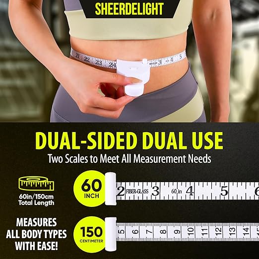 Cinta Métrica Corporal SheerDelight 2 Pack 60in/150cm miniatura 5