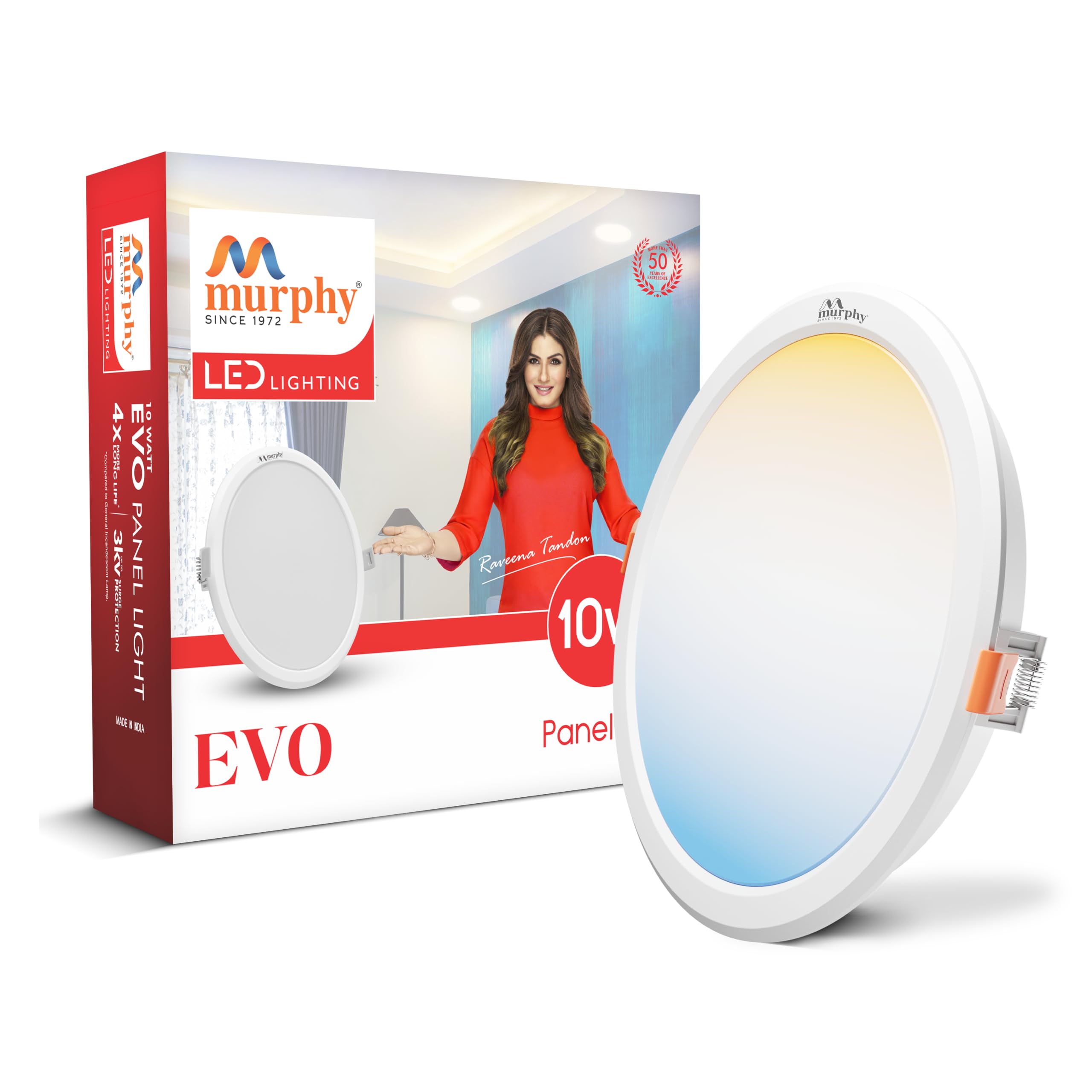 Murphy LED Panel Light - 3 Color Modes, 4 Pack -18