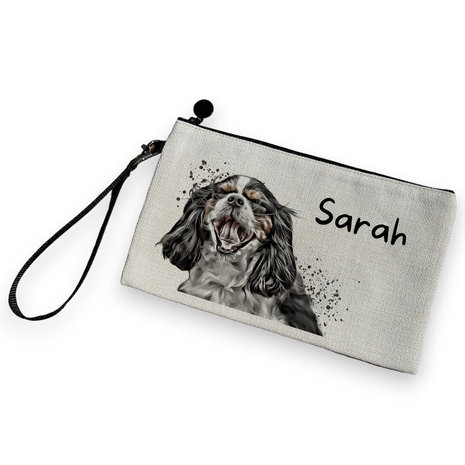 Personalised Cavalier King Charles Spaniel Pencil Case, Gift For Kids, Back To School Supplies for Teacher, Thank You Gift for Dog Lovers
