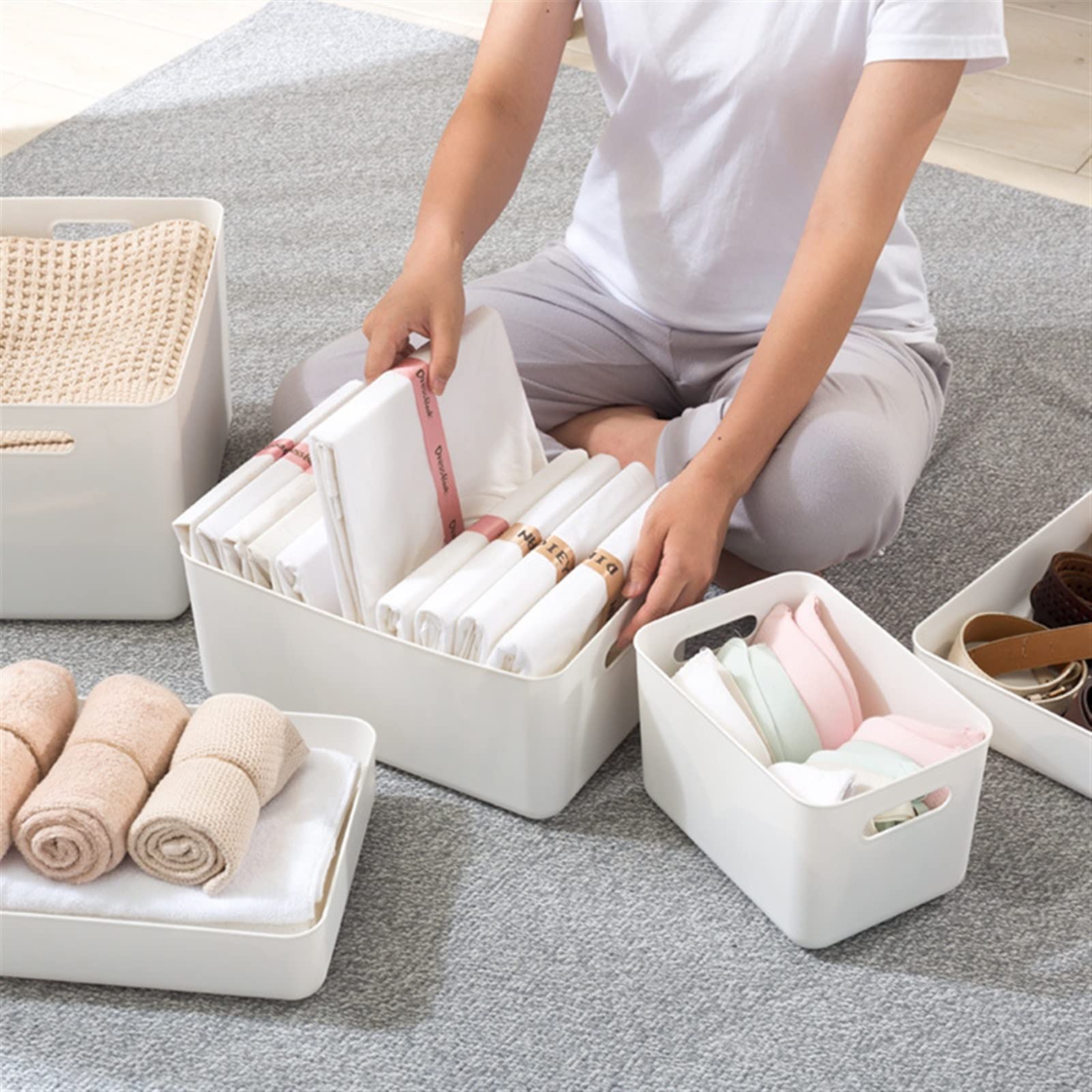 Cajas de almacenamiento, caja de almacenamiento para ordenar, caja de almacenamiento de escritorio