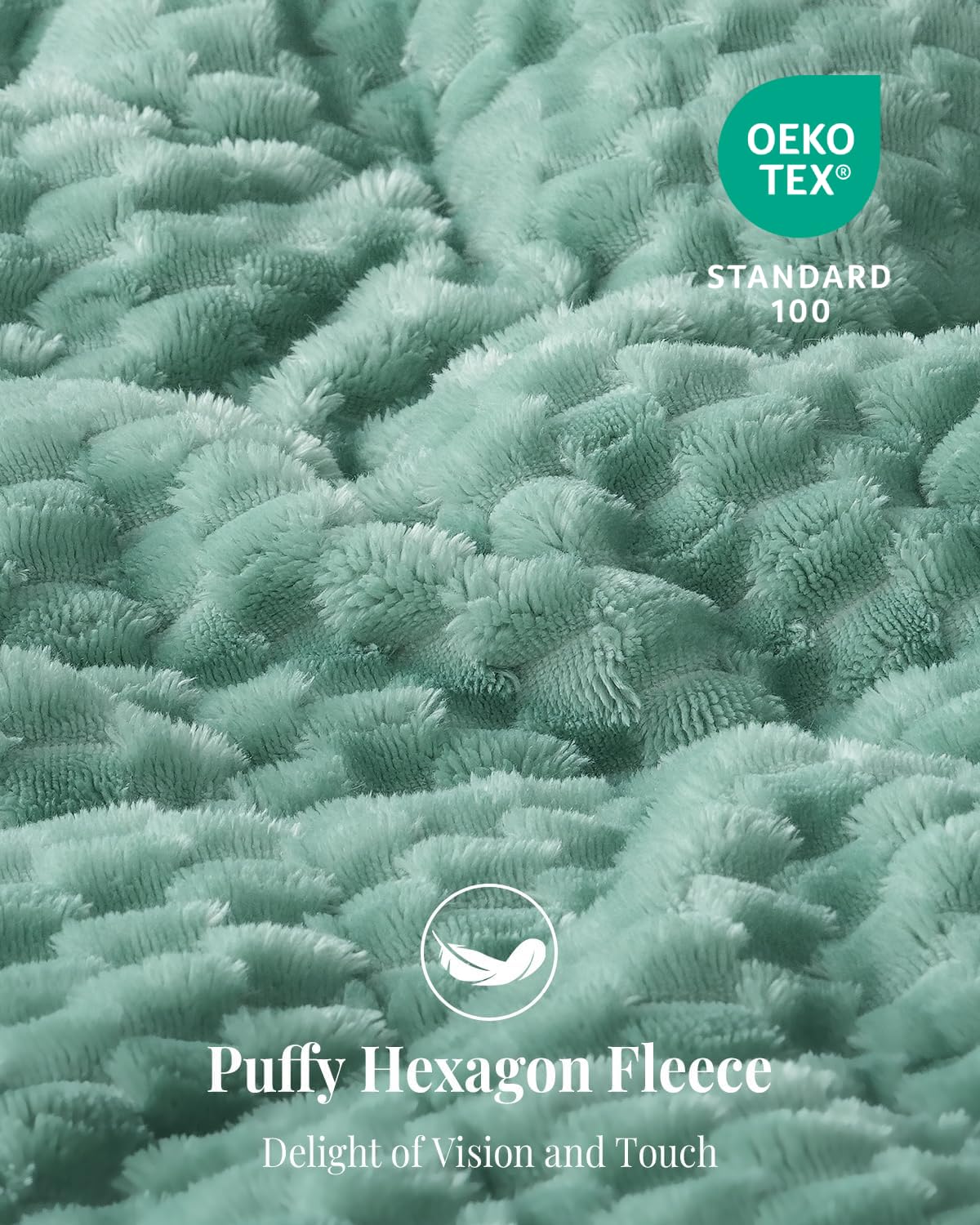 Topblan Gewichtsdecke für Erwachsene, 152,4 x 203,2 cm, 9 kg, weiche Sherpa-Decke in Queen-Size-Größe, schwere Decke mit 3D-Jacquard-Schildkrötenschalen-Flanell-Fleece für Couch und Bett