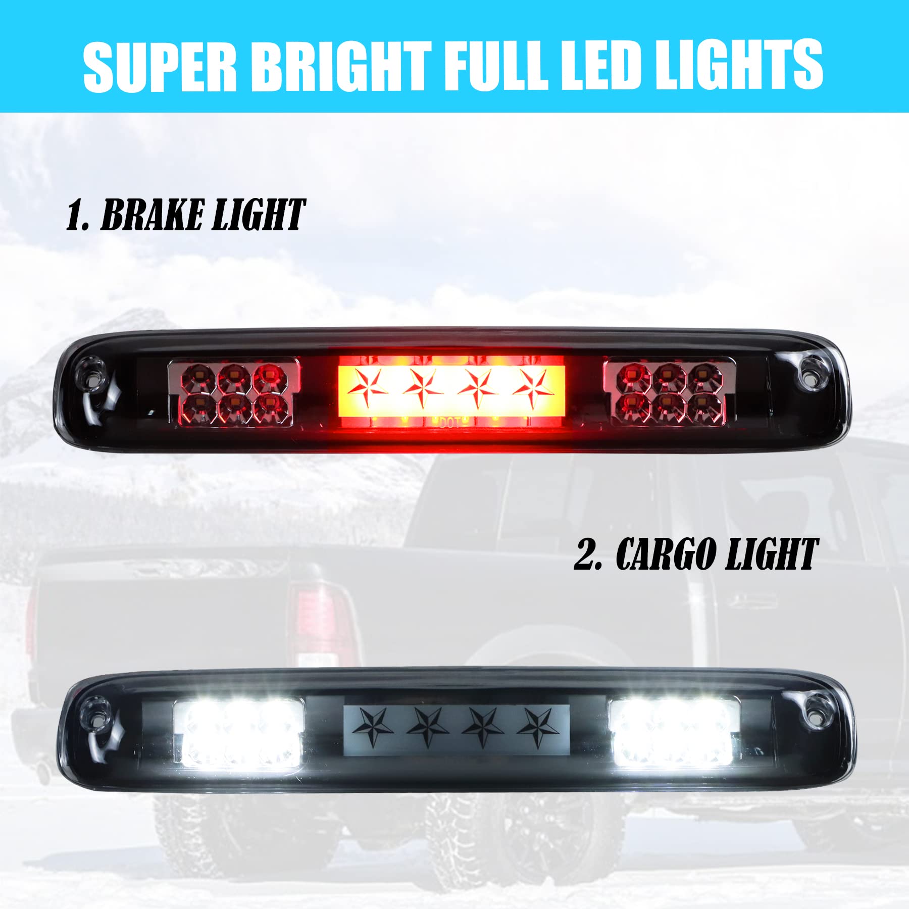 DOTCOM LED Third Brake Light,Compatible With 1999-2007