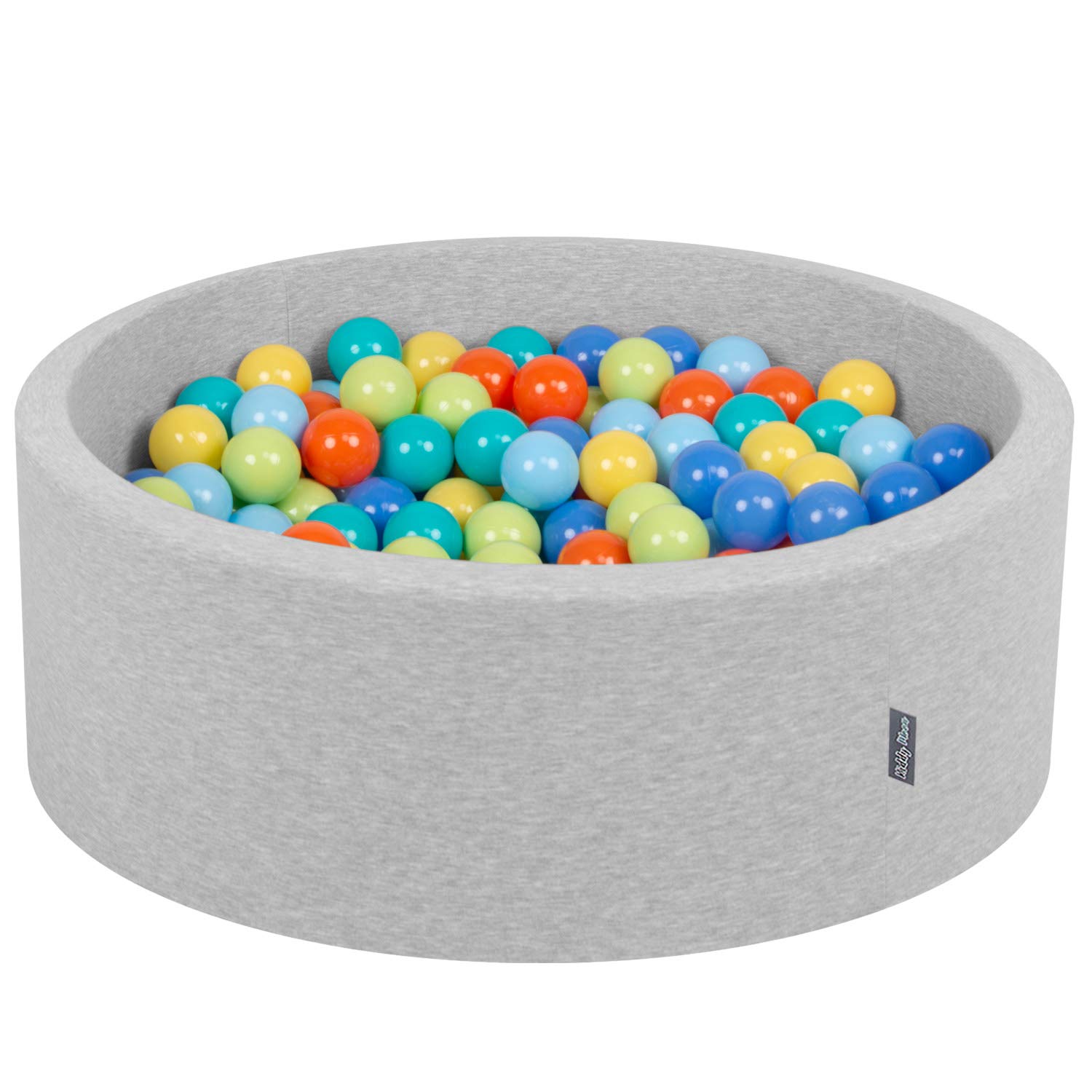 KiddyMoon Schuim Ballenbak Voor Kinderen Met Ballen 7 Cm Gemaakt In EU, Lichtgrijs:Grijs-Wit-Turkoois,90X30cm/200 Ballen KiddyMoon Schuim Ballenbak Voor Kinderen Met Ballen 7 Cm Gemaakt In EU, Lichtgrijs:Grijs-Wit-Turkoois,90X30cm/200 Ballen